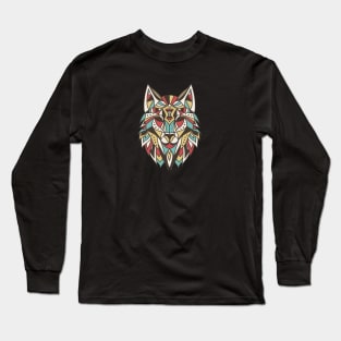 Wolf Mandala Long Sleeve T-Shirt